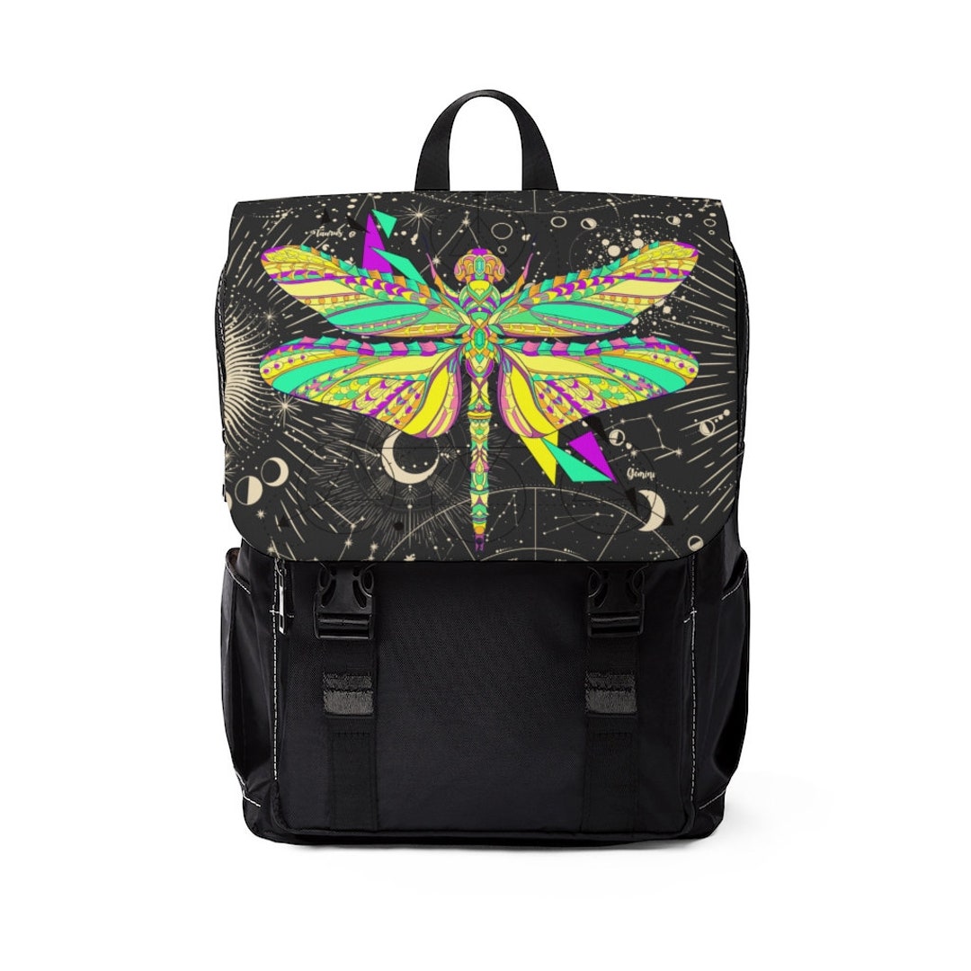 Dragonfly Backpack / Constellation Boho Stylish Backpack / Space Backpacks / 13 Laptop Travel