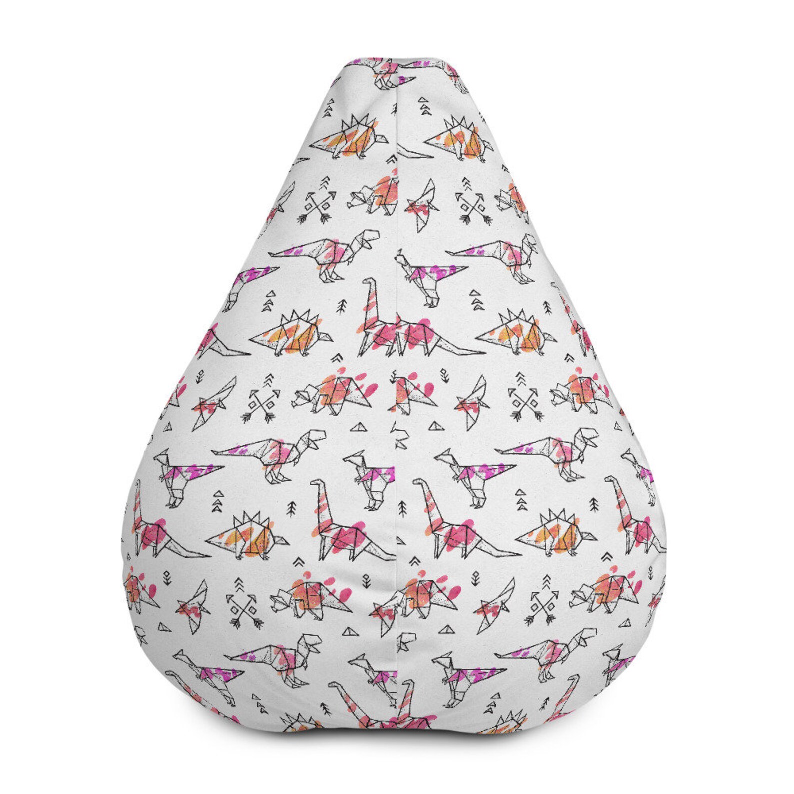 Dinosaur Bean Bag Chair Cover Only Dino Bean Bags Pouf Etsy