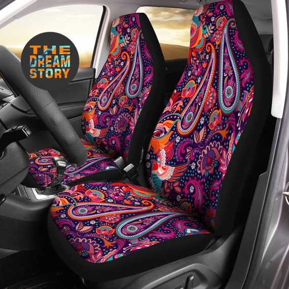 Abstract Retro Car Seat Cover for Vehicle Custom Seat Covers for Car for  Women Car Seat Cover Girl Car Accessories Boho Car Seat Cover -  Israel