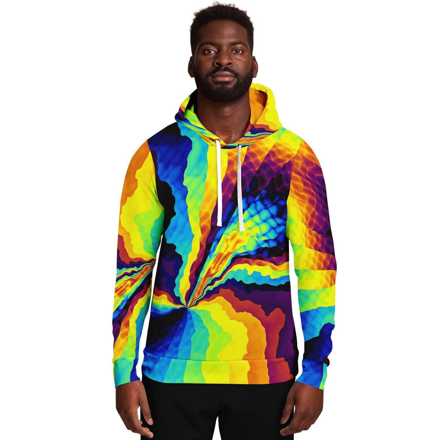 Psychedelic Hoodie Trippy Hood Rave Hoody Rave Wear | Etsy
