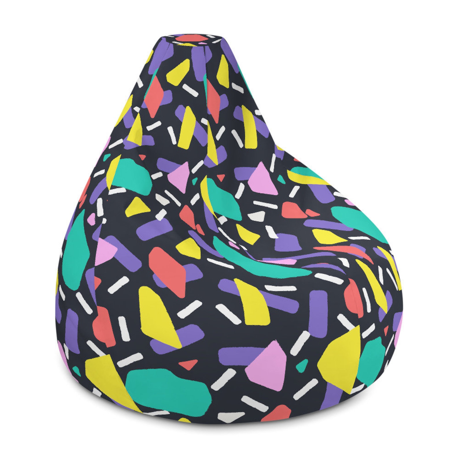 Funky Bean Bag Chair Cover Artsy Abstract Furniture Bean Etsy