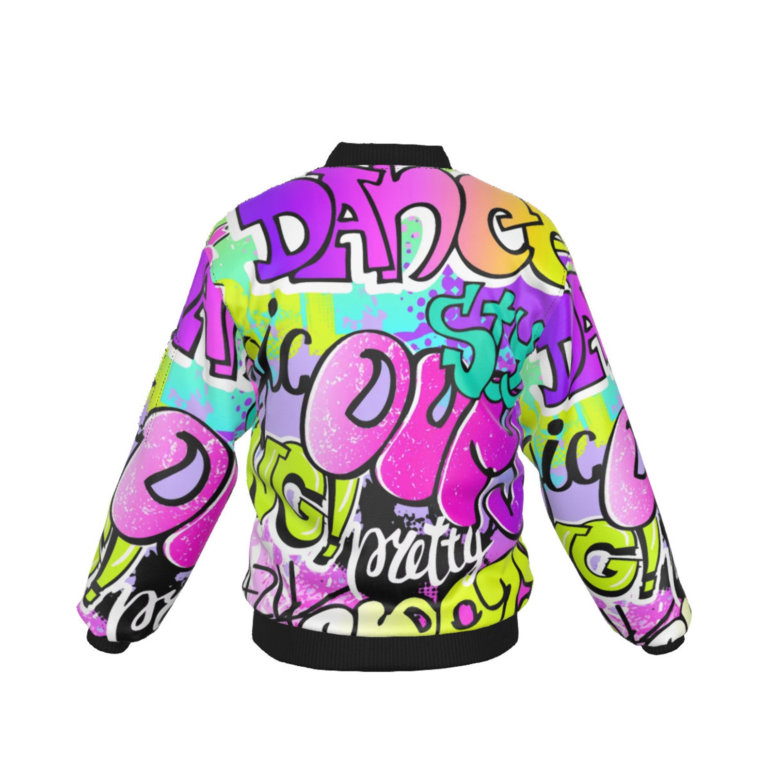 Graffiti Pop Art Bomber Jacket / Street Art Men Women Custom Etsy