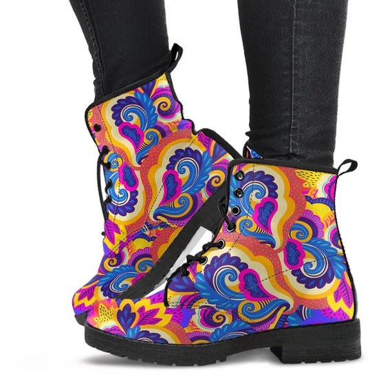 Colorful hotsell combat boots