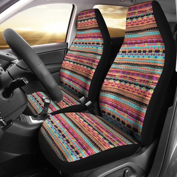 Azteken Boho Auto Sitzbezüge Kilim Tribal Auto Sitzbezug für