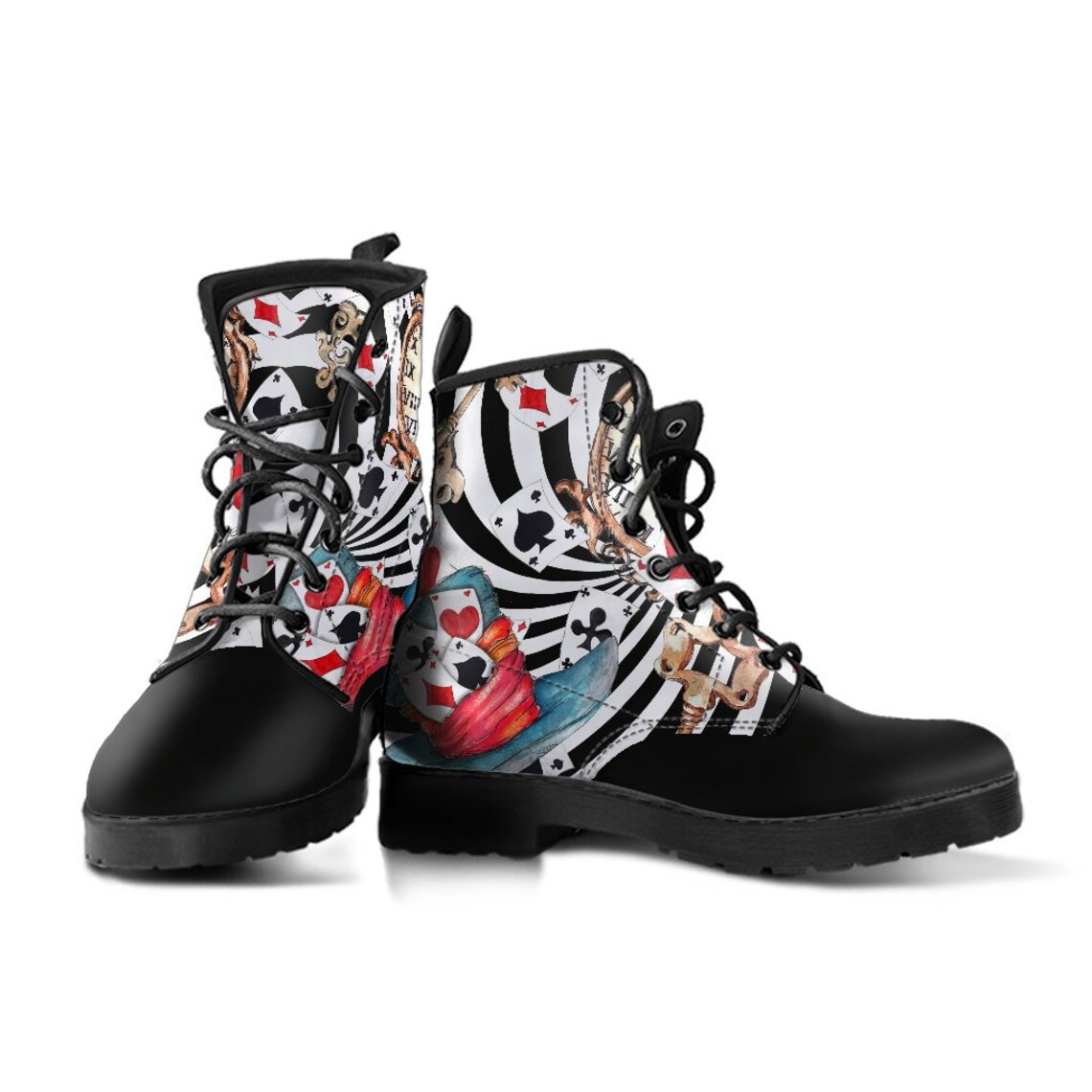 alice in wonderland combat boots
