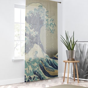Bonhause Great Wave Shower Curtain Japanese Kanagawa Ocean Waves Blue  Decorative Bath Curtain 72 x 7…See more Bonhause Great Wave Shower Curtain