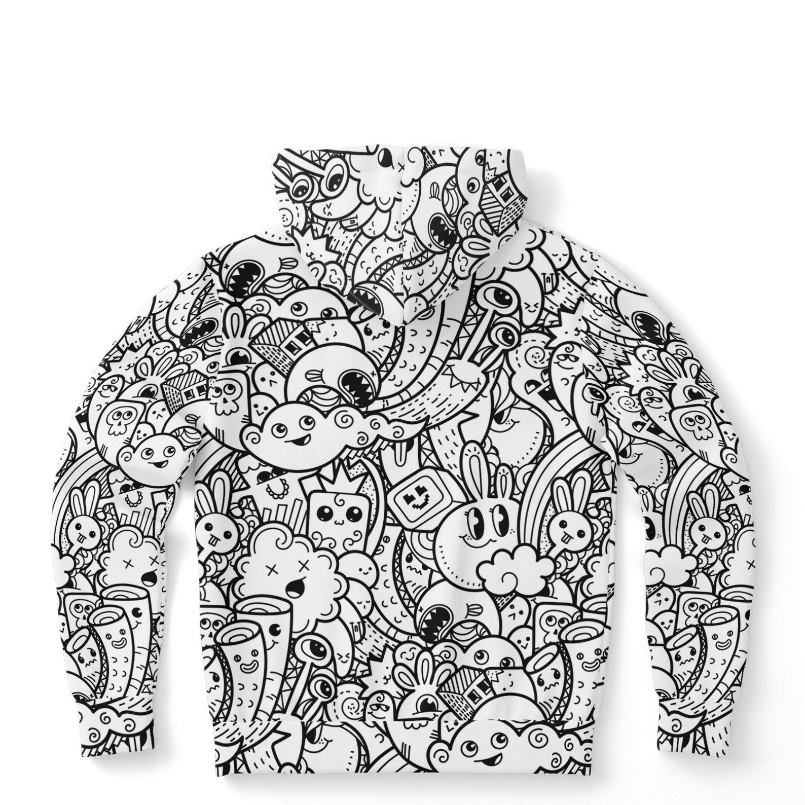 Trippy Doodles Hoodie Psychedelic Hood Rave Hoody Rave Etsy
