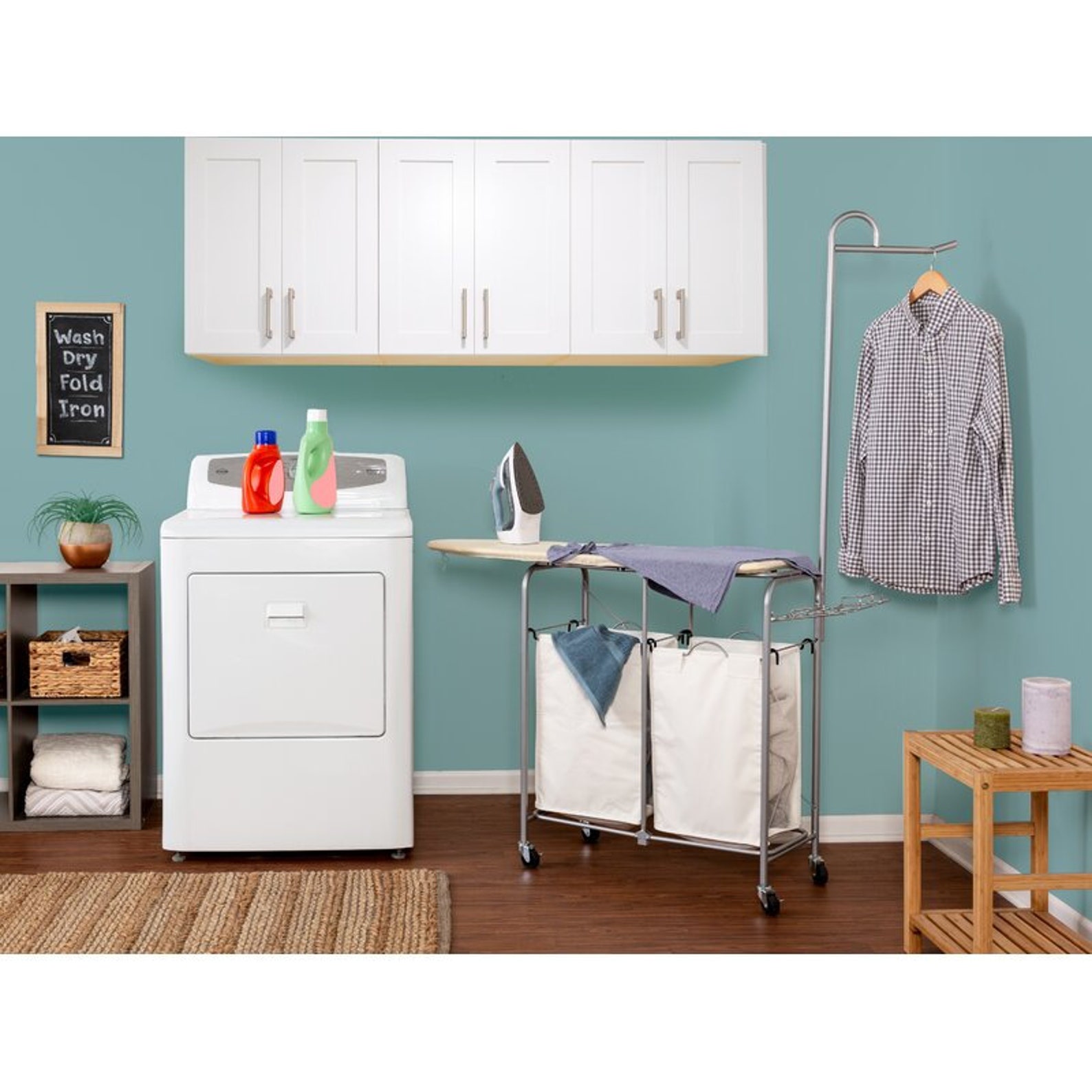 Laundry Sorter With Ironing Board Basics 2bag Etsy