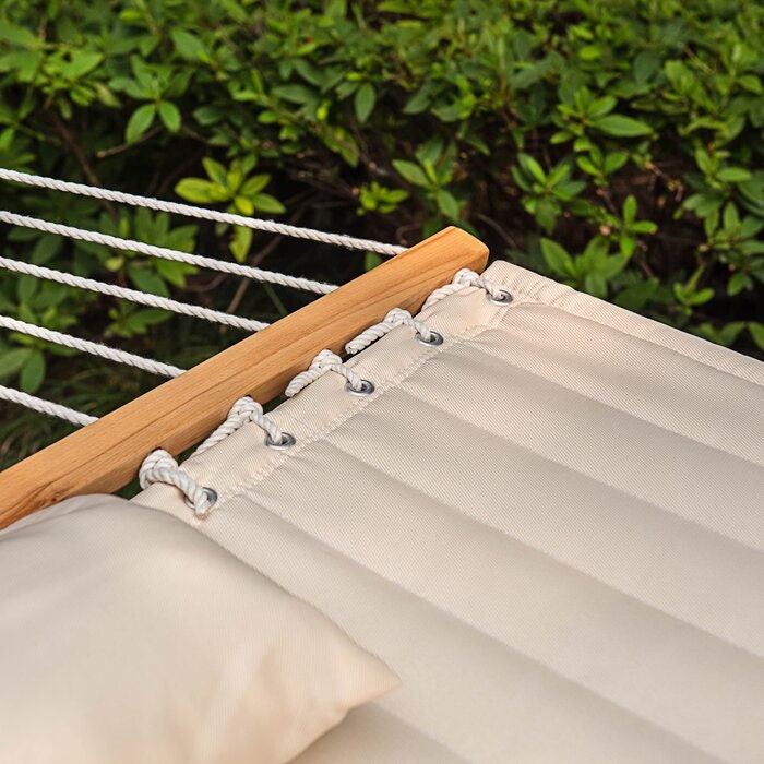 Double Spreader Bar Hammock With a Pillow Etsy