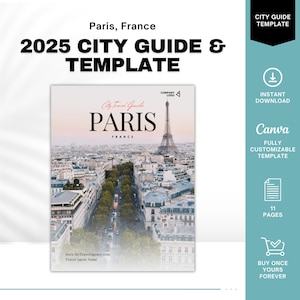 Paris France City Guide, Travel Agent Template