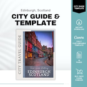 Edinburgh City Guide, Travel Agent Template, Scotland Travel Guide