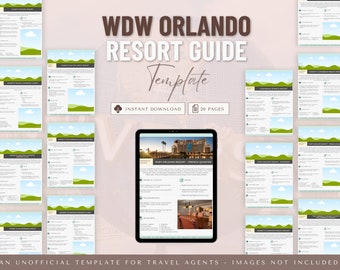 WDW Resort Guide, modèle d'agent de voyage