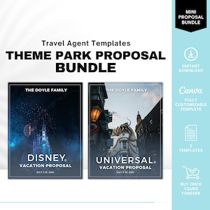 Orlando Park Proposal Template Bundle, Theme Park Vacation Proposal