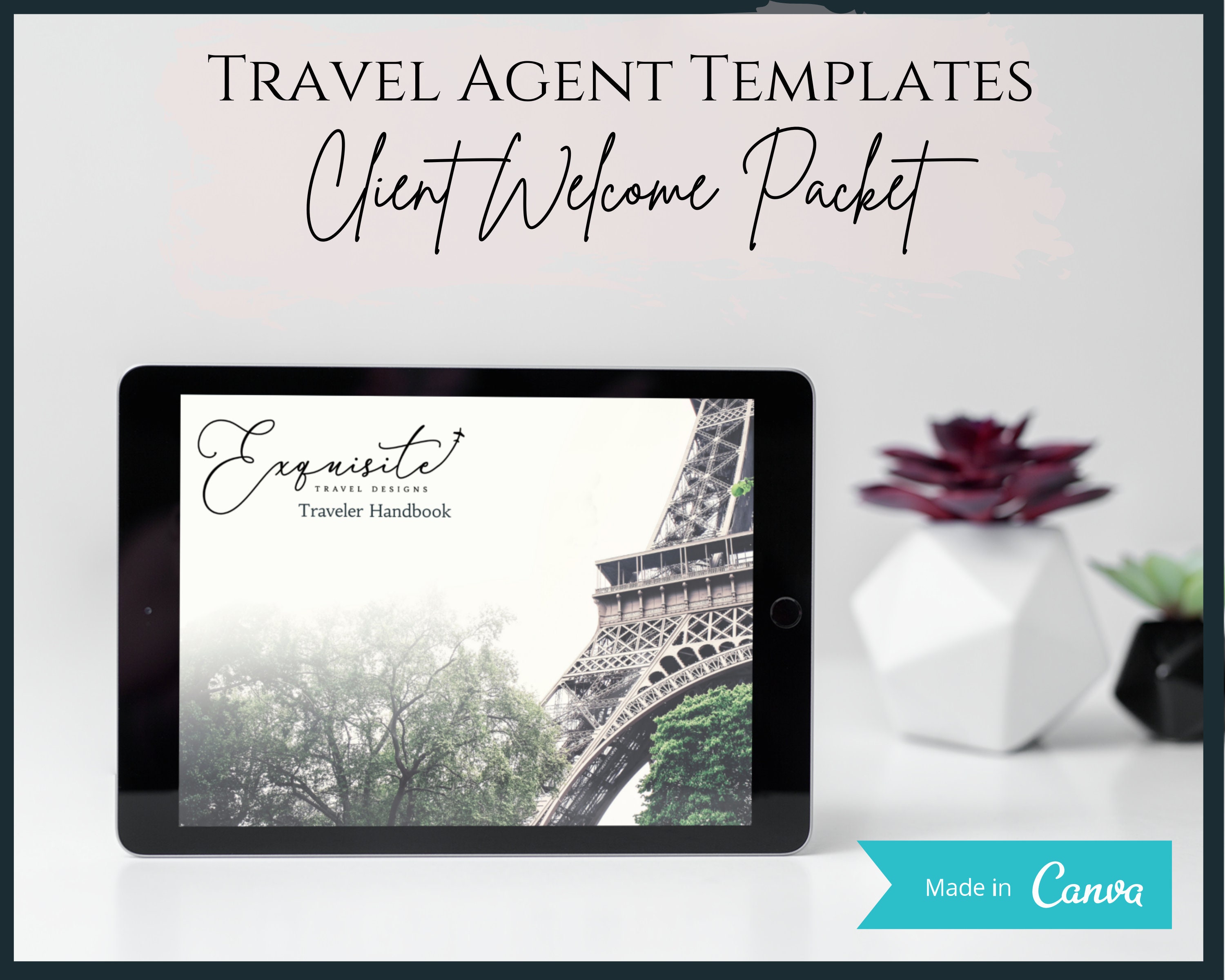 Travel Agent Welcome Template Travel Advisor Marketing About | Etsy