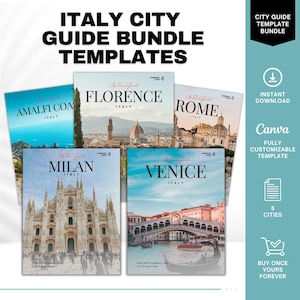 Italien City Guide Bundle, Reisebüro Template, Italien Reiseführer
