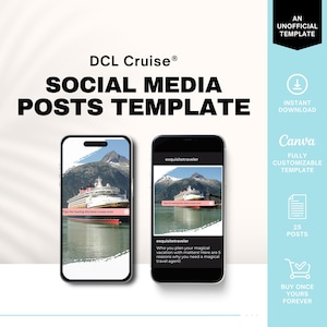 DCL Cruise Social Media Posts, DCL Travel Agent Instagram Stories, Travel Agent Template
