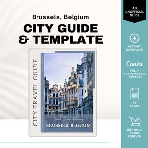 Brussels City Guide, Travel Agent Template, Brussels Travel Guide