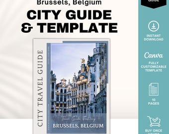 Brussels City Guide, Travel Agent Template, Brussels Travel Guide