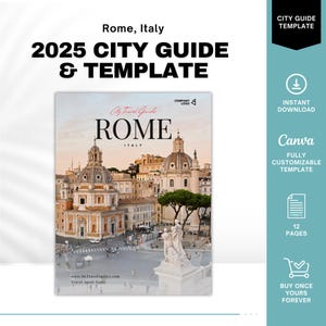 Rome Italy City Guide, Travel Agent Template, Italy Travel Guide