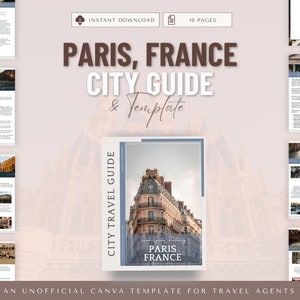 Paris, France City Guide, Travel Agent Template