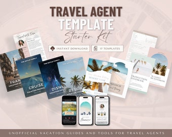 Travel Agent Starter Kit, Travel Agent Templates, Vacation Packing List