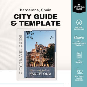 Guia da Cidade de Barcelona, Modelo de Agência de Viagens, Guia de Viagem de Barcelona