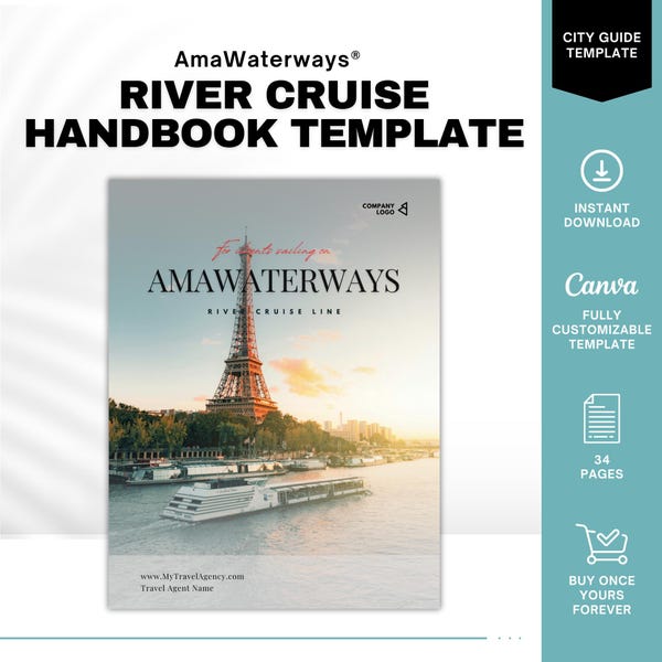 Manual de cruceros fluviales de la AMA, Guía de vacaciones en crucero fluvial, Plantilla para agencias de viajes