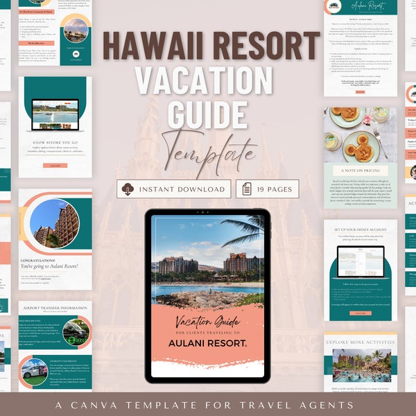 Hawaii Resort Guide, Travel Agent Template