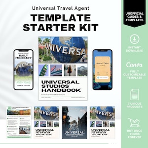 Universal Travel Agent Starter Kit, Universal Template, Universal Studios Shirt