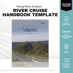 Guide de croisière non officiel sur la rivière Viking | Guide du client et modèle pour agent de voyage | 34 pages modifiables