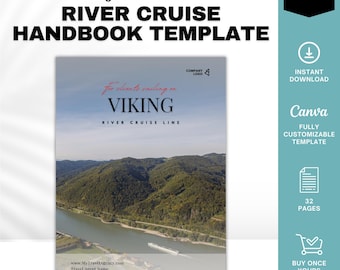 Unoffiical Viking River Cruise Guide | Client Handbook & Travel Agent Template | 34 Editable Pages