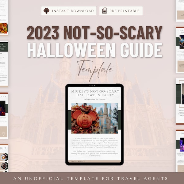 Not-So-Scary Halloween Travel Guide, Travel Agent Template