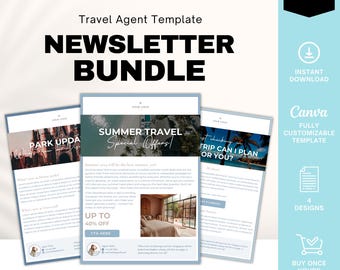Travel Agent Newsletter Template, Travel Agent Template