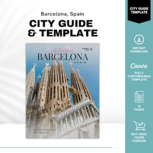 Guía de Barcelona, Plantilla para agencia de viajes, Guía de viaje de Barcelona