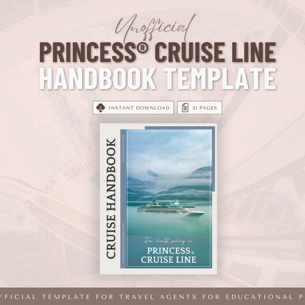 Unofficial Princess Cruise Planner & Handbook, Travel Agent Template