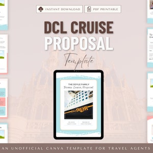 DCL Proposal Template, Travel Agent Template, Cruise Proposal Template
