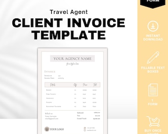 Travel Agent Invoice Template