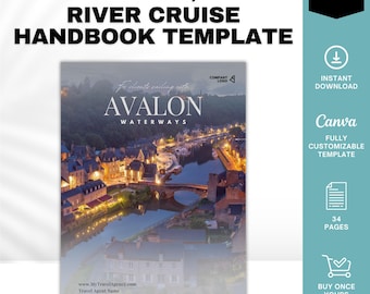 Unofficial Avalon River Cruise Handbook, River Cruise Vacation Guide, Travel Agent Template