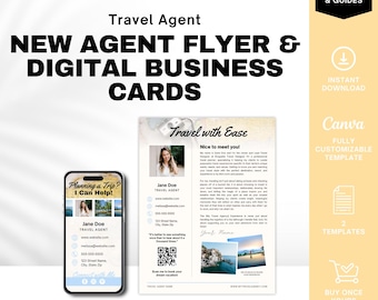 New Travel Agent Flyer, Travel Agent Promotional Flyer