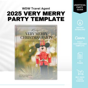 Very Merry Christmas Party Travel Guide, Travel Agent Template