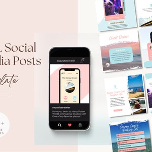 Cruise Social Media Posts, DCL Travel Agent Instagram Stories, Travel Agent Template