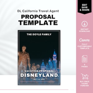DL California Travel Agent Proposal Template, Travel Agent Itinerary Template