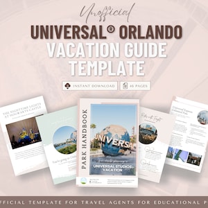 Universal Orlando Park Guides, Travel Agent Template