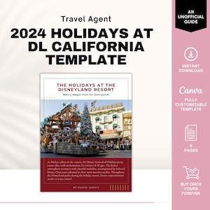 The Holidays at DL Guide 2024, Travel Agent Template