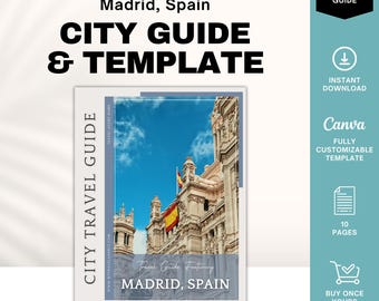 Madrid City Guide, Travel Agent Template, Madrid Travel Guide