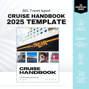 DCL Cruise Line 2025 Handbook, DCL Client Guide, Travel Agent Template