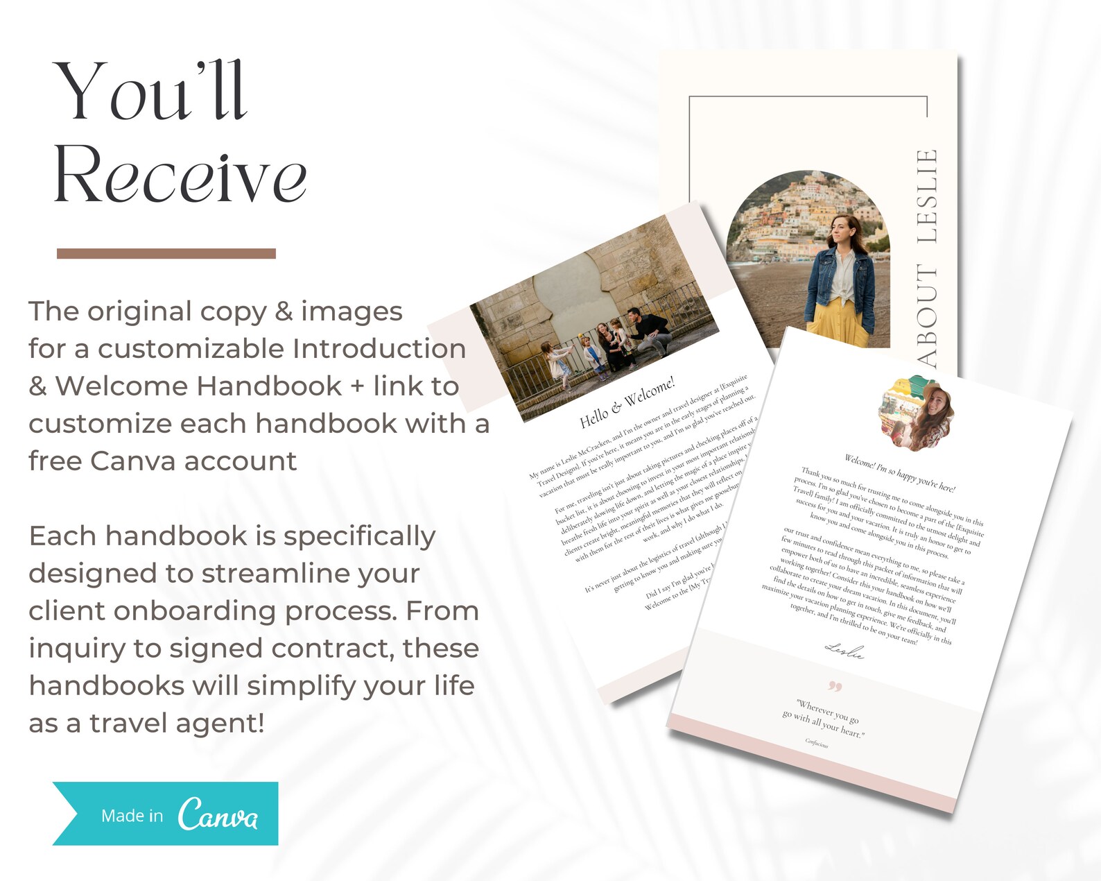 Travel Agent Client Welcome Handbooks BUNDLE - Etsy