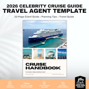 Unofficial Celebrity Cruise 2026 Planner & Handbook, Travel Agent Template