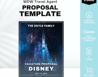 WDW Travel Agent Proposal Template, Travel Agent Itinerary Template