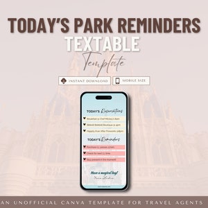 Today's Reminders Template, Travel Agent Template, Travel To-Do List